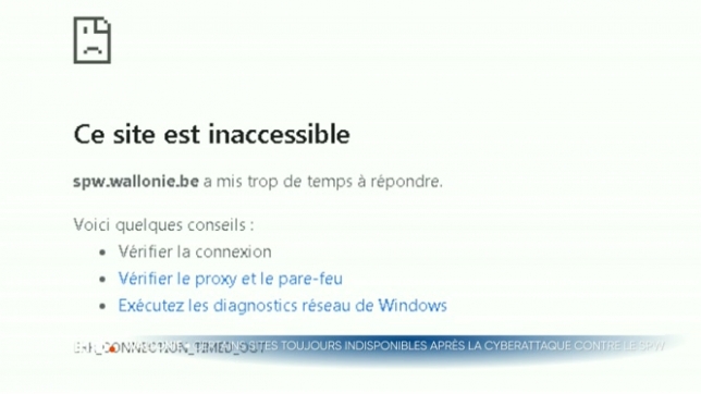 La région wallonne avait été la cible d’un piratage informatique qui avait paralysé les serveurs du Service Public de Wallonie. Aujourd'hui, 80% des sites web de la SPW sont de nouveau opérationnels. Le SPW n’est pas inquiet pour les 20% restants.