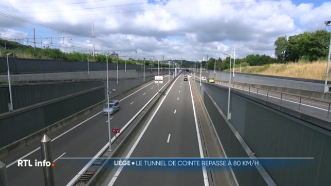 Depuis ce matin, la vitesse maximale sur la liaison E25-E40 sous Cointe est de nouveau fixée à 80 km/h. Cela faisait 4 ans, depuis les inondations de l'été 2021, que la vitesse était limitée à 50.