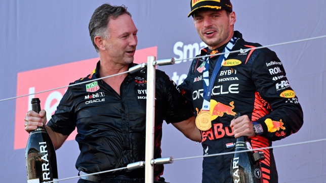 Max Verstappen et Christian Horner