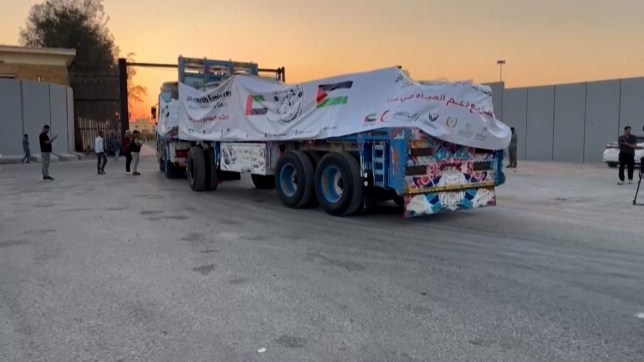 Entrée des camions humanitaires à Gaza depuis l’Égypte