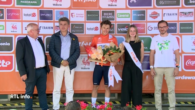 Leader du classement hier, Corbin Strong a remporté la 46e édition du Tour de Wallonie en prenant la deuxième place de la 5e étape remportée au sprint par le Français Clément Izquierdo à Bertrix.
