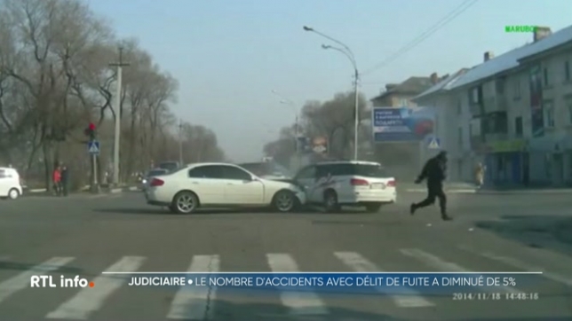 Il y a eu 4 600 accidents liés à des délits de fuite l’année passée en Belgique, ce chiffre a baissé de 5% cette année mais, 1 accident sur 8 est toujours en lien avec un délit de fuite.