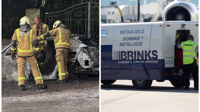 Le véhicule retrouvé incendié.