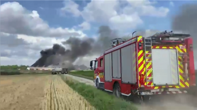 Un incendie s’est déclaré dans un hangar agricole vers 17h à Chastre.