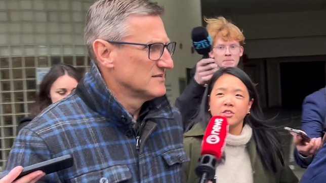 Jevon McSkimming à la sortie du palais de Justice / AFP