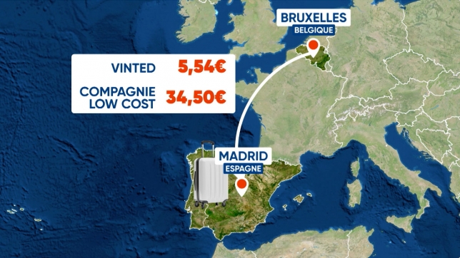 Simulation de prix entre l’envoi par Vinted et la valise en compagnie low cost