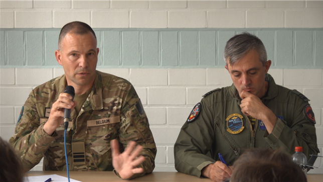 Interview du colonel de l'armée de l'air Bruno Beckmans.