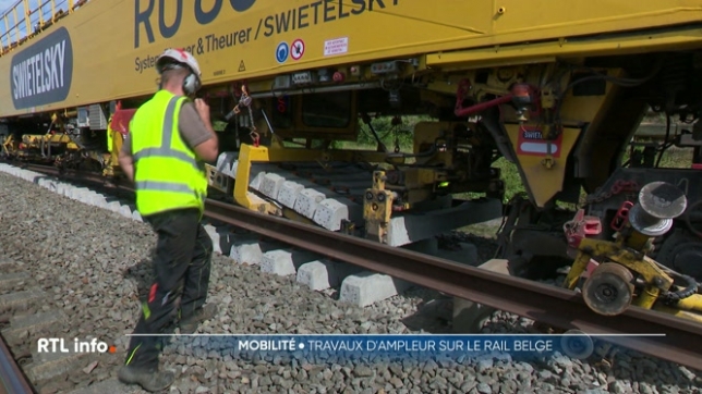 Un gros chantier est lancé sur le rail par Infrabel. Le gestionnaire du réseau ferroviaire renouvelle la ligne à grande vitesse entre Liège et Louvain. Pour le faire le plus rapidement possible, on utilise un train- usine; explications.