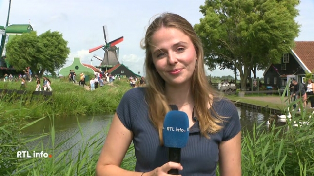 Océane Vermeiren est en direct du petit village de Zaanse Schanss, aux Pays-Bas, qui exige un droit d'entrée aux touristes afin de lutter contre le surtourisme qui devient de plus en plus problématique pour les autorités locales.