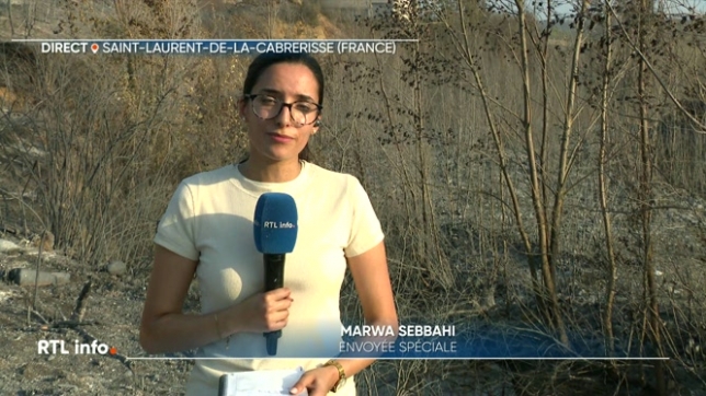 Marwa Sebbahi, en direct de l'Aude, fait le point sur la végétation qui a été détruite par les flammes.