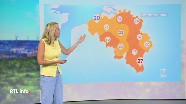 Le temps sera plus ensoleillé au sud du sillon Sambre-et-Meuse cet après-midi, alors que les nuages domineront sur le reste de la Belgique. Les températures seront comprises entre 20 et 27 degrés. Le soleil sera omniprésent ce week-end. Le début de semaine prochaine sera marqué par la chaleur.