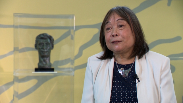 Zhang Yifei, la fille de Tchang, vit en Belgique depuis 36 ans où elle transmet l’héritage d’Hergé et de son père.