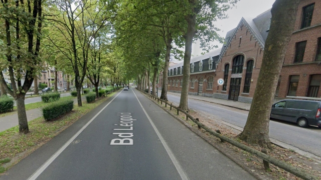 L’accident s’est produit boulevard Léopold à Tournai