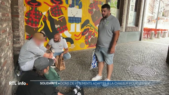 Les vagues de chaleur qui ont touché le pays n'ont pas épargné les sans-abris qui n'ont pas toujours les vêtements adaptés ou des protections solaires. Dans la région de Mons, une ASBL récolte des dons pour leur venir en aide.