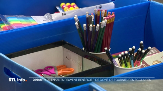 La ville de Dinant relance son opération plumier solidaire. L'objectif est de donner une seconde vie à des fournitures scolaires et de permettre à des enfants et familles dans le besoin d'en bénéficier.