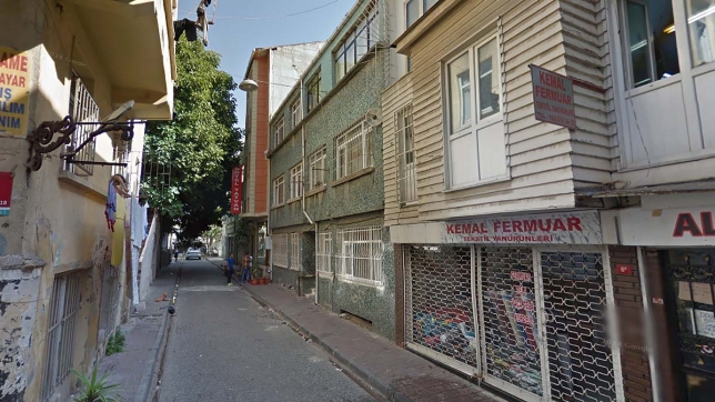 La rue où se trouve le Grand Sami Hotel, à Istanbul.