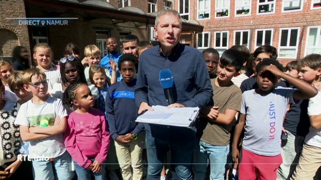 On retrouve en direct Frédéric Delfosse pour faire le point sur la visite de Valérie Glatigny dans une école de Namur.