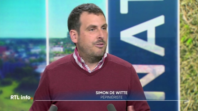 Invité du RTL info 13h., le pépiniériste Simon De Witte nous donne quelques conseils  pour faire face aux étés secs et aux périodes de canicule.
