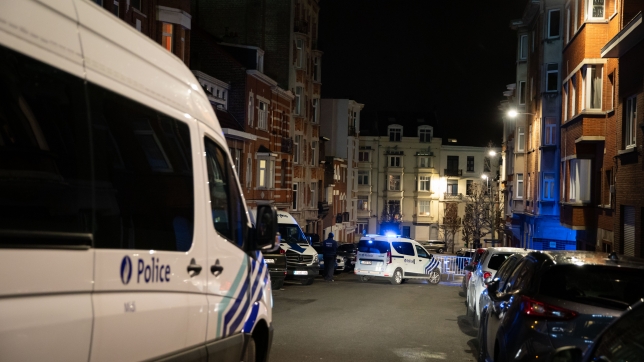Image d’illustration d’une camionnette de police à Bruxelles.