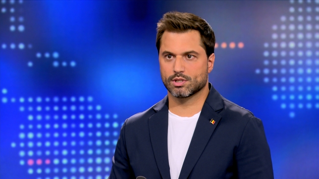 Georges-Louis Bouchez sur le plateau de « Face à Buxant »