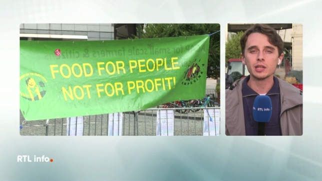 En direct de la Place du Luxembourg à Bruxelles, Florent Vanden Bergh évoque la mobilisation des agriculteurs et de membres de la société civile contre le traité de libre-échange avec Mercosur. Les agriculteurs wallons sont inquiets, pour quelles raisons ?