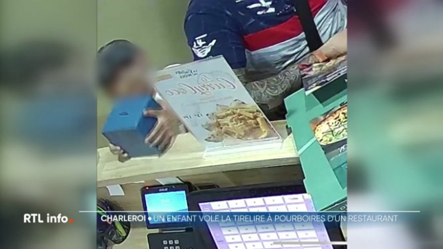 Une vidéo circulant depuis quelques jours sur les réseaux sociaux interpelle. Elle montre un enfant qui, sous les yeux d'un adulte, vole une tirelire contenant les pourboires laissés au personnel d'un restaurant de Charleroi. Le vol s'élèverait entre 700 et 800 euros.