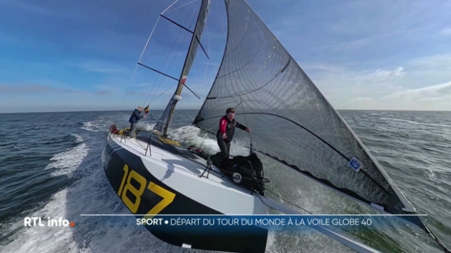 La seconde édition du Globe 40, tour du monde à la voile en duo et par étape, a pris le départ à Lorient, en Bretagne, cet après-midi. Une équipe belge figure parmi les 16 équipes; sa préparation mentale et en matière de navigation a été intensive.
