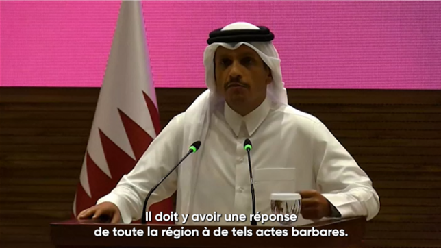 Déclaration du Premier ministre qatari.