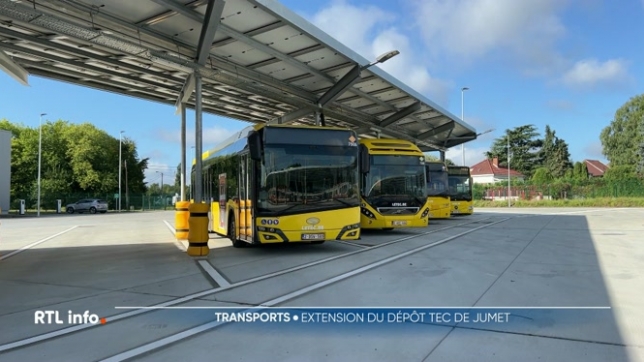 Le dépôt TEC de Jumet accueillera de nouveaux bus électriques à partir de 2026.
