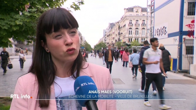 Cela va bouger prochainement sur le piétonnier. L'échevine de la mobilité et de l'espace public à la Ville de Bruxelles, Anaïs Maes (Vooruit), veut y renforcer la sécurité des piétons. Dès 2026, vélos et trottinettes n'y seront plus autorisés.