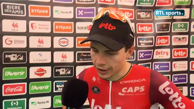 Je suis très content: les jolis mots d'Arnaud De Lie après sa victoire au GP de Wallonie