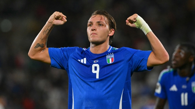 Mateo Retegui célébrant son but contre l’Estonie le 5 septembre