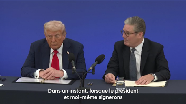 Le Royaume-Uni et les États-Unis partagent un lien indestructible, déclare le président Donald Trump, lors de la signature d'un partenariat technologique entre les deux pays, aux côté du Premier ministre britannique Keir Starmer, qui qualifie ce partenariat de révolutionnaire.