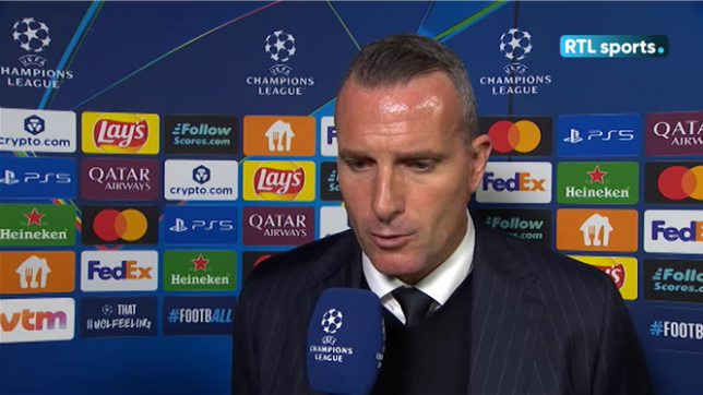 Ligue des Champions: la joie de Nicky Hayen après le carton de Bruges contre Monaco