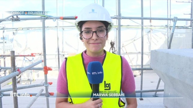 Marwa Sebbahi, en direct du palais de Justice de Bruxelles, nous fait découvrir le vaste chantier de restauration du bâtiment.