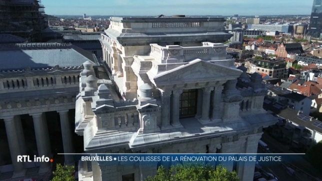 Le Palais de justice de Bruxelles sort enfin de l'ombre : sa façade avant, en pleine restauration, se dévoile peu à peu. Ce week-end, le public pourra découvrir les coulisses de ce chantier monumental.