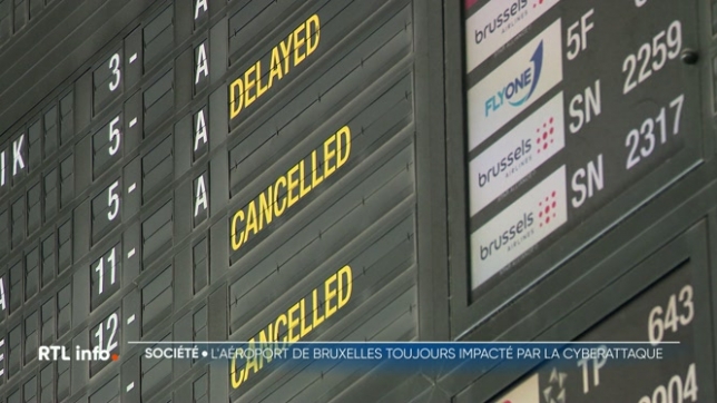 La situation n'a toujours pas évolué à l'aéroport de Bruxelles. Des mesures avaient pourtant été prises pour maîtriser l'attaque mais 50 vols ont été annulés ce dimanche.
