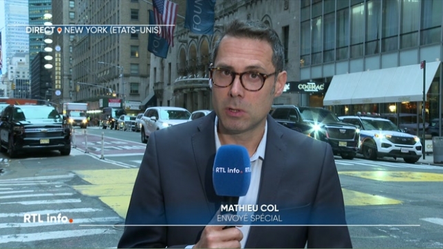 En direct de New York, Mathieu Col évoque le début de l'Assemblée générale des Nations Unies qui aura lieu ce soir et le discours du président américain qui est très attendu.