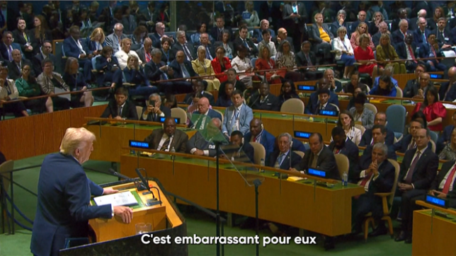 Parties du discours de Donald Trump devant les Nations Unies.