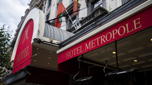 20151027 - BRUSSELS, BELGIUM: Illustration picture shows the entrance of Hotel Metropole at De Brouckereplein - Place de Brouckere in the city center of Brussels, Tuesday 27 October 2015. BELGA PHOTO LAURIE DIEFFEMBACQ