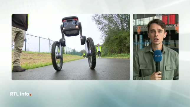 C'est un véhicule deux roues équipé de caméra à 360 degrés qui patrouille sur l'ensemble du site aéroportuaire. Il est programmé pour repérer les comportements suspects. Florent Vanden Bergh explique l'intérêt de cette technologie innovante en Wallonie.