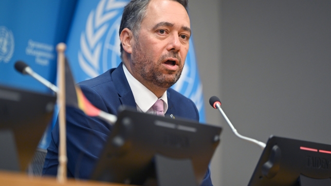 Le ministre des Affaires étrangères, Maxime Prévot, à New York