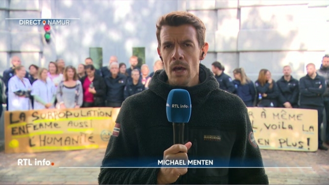 En direct de la prison de Namur, Michaël Menten évoque le mouvement qui se tient aujourd'hui dans les prisons belges contre la surpopulation carcérale. Comment cela se passe-t-il à Namur ?