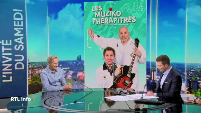 Invité du RTL info 13H., Dany Mauro présente le spectacle Les Muziko Thérapitres qui allie la musique et la thérapie. Déguisés en médecins loufoques, Dany Mauro et Mario Stantangeli soignent le public par des chansons, des imitations et des gags pour guérir des maux imaginaires.
