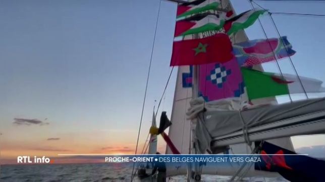 Des bateaux de la flottille pour Gaza poursuivent leur route malgré les arraisonnements par la marine israélienne. A bord, des militants issus du monde entier, et un Belge, le rappeur Youssef Swatt's. Il témoigne de sa détermination à atteindre Gaza, mais aussi de la tension grandissante à bord.