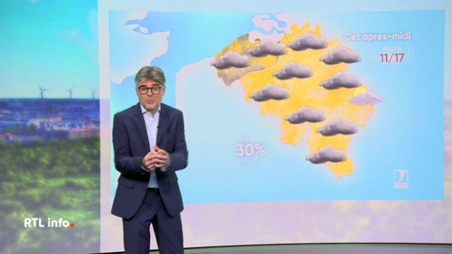 Stephan van Bellinghen donne ses prévisions météo pour la journée et le restant de la semaine.