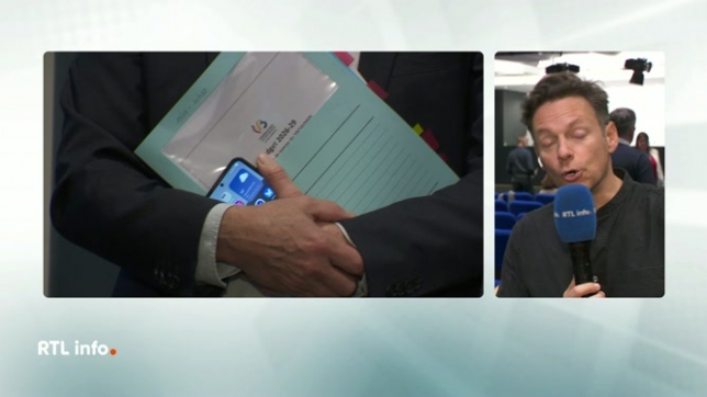 En direct, Loïc Parmentier explique que la présentation du budget pour les prochaines années vient de se terminer. Parmi les mesures annoncées, tous les secteurs seront impactés, principalement l'enseignement.