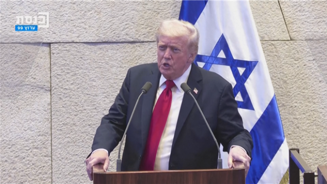 C'est ce qui a conduit à la paix: Donald Trump se targue d'avoir arrêter le conflit grâce aux armes américaines.