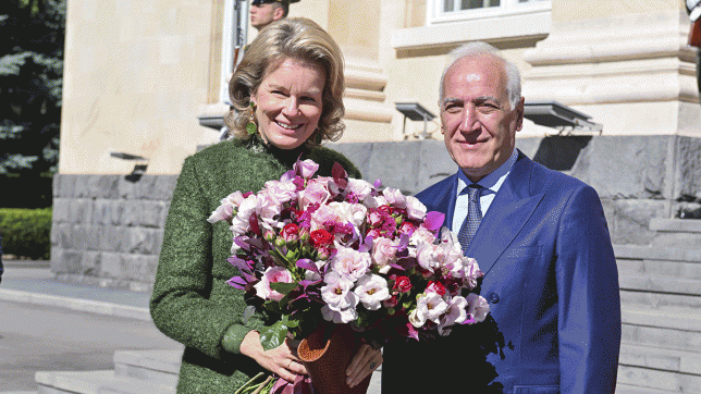 Elle a été accueillie par le président arménien.