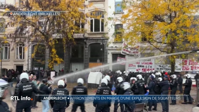 Ce matin, la police a expulsé 70 personnes qui squattaient un immeuble, Square de l'Aviation à Anderlecht, dont des enfants. Les forces de l'ordre ont violemment dispersé des manifestants qui s'y opposaient. Les policiers ont fait usage de gaz lacrymogènes et de canons à eau.
